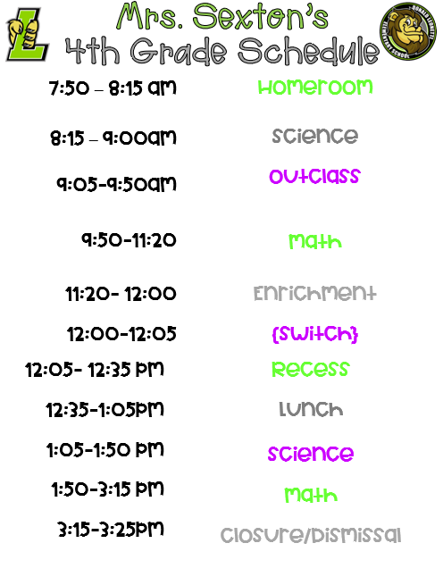 Schedule 